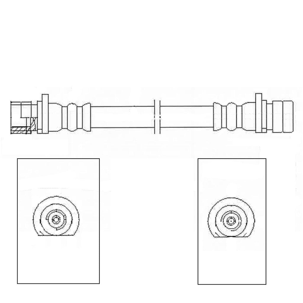 Centric Brake Hydraulic Hose for Insight, TL, Accord, Civic 150.40352