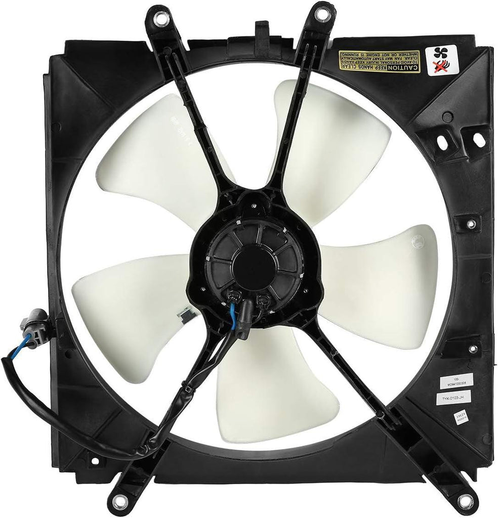 OEM-RF-0268 Factory Style Radiator Cooling Fan Assembly Cooling Efficiency Improved Direct Replacement [Compatible with 1993-1997 Prizm / 1993-1997 Corolla]