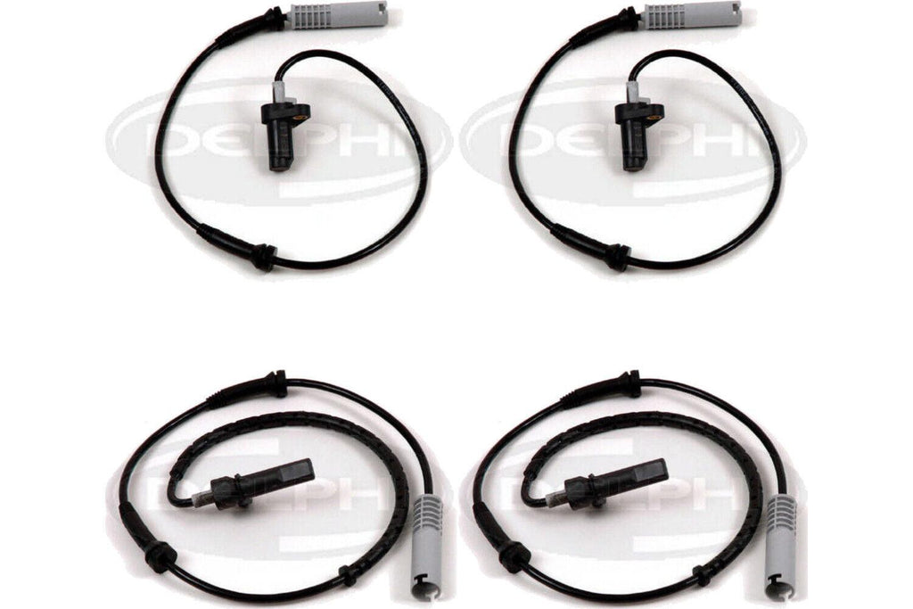 Front & Rear SET Delphi ABS Wheel Speed Sensor for 1997-1998 BMW 540I (58088)