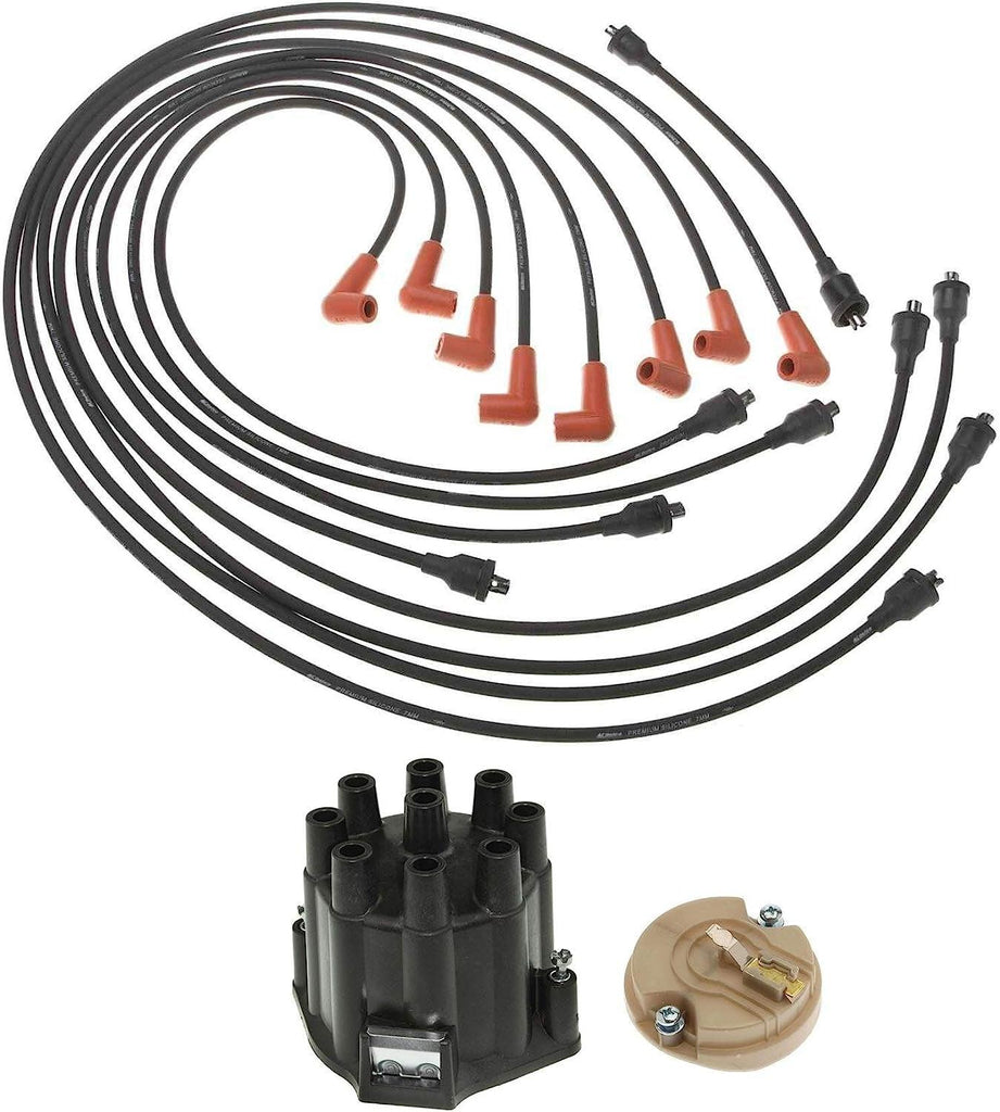 Professional Distributor Rotor Cap & Wires Kit for Biscayne Jimmy V8