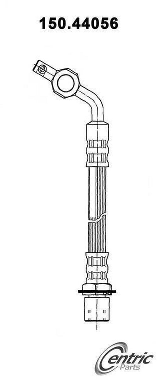 Centric Brake Hydraulic Hose for 1993-1998 T100 150.44056