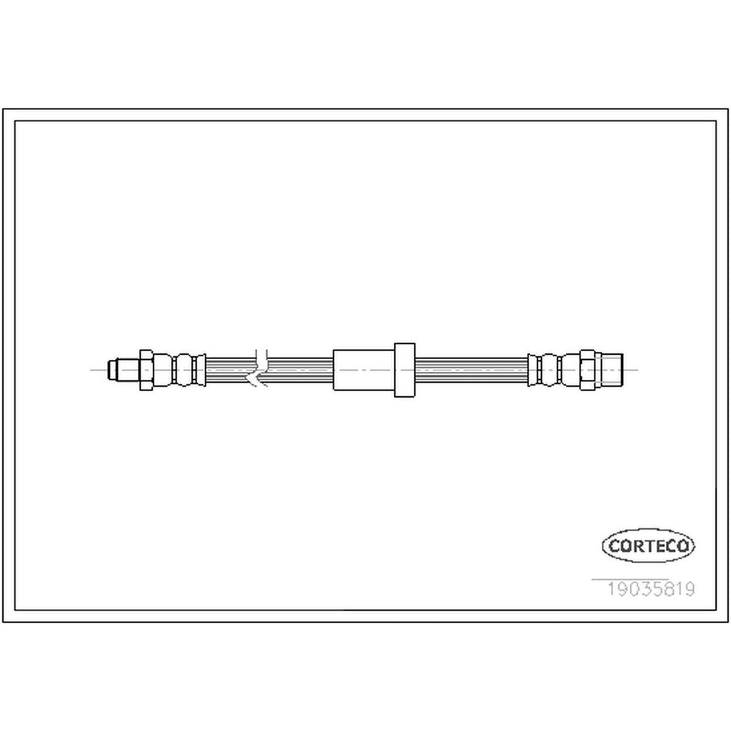 Corteco Brake Hydraulic Hose for S60, V70 19035819