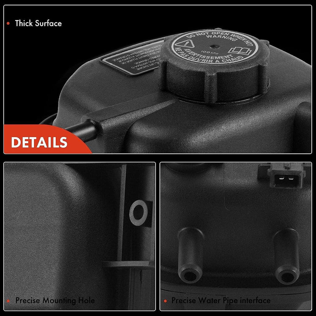 A-Premium Engine Coolant Overflow Recovery Reservoir Tank [W/Cap & Sensor] Compatible with Jaguar XK8 1997-2006 4.0L 4.2L, Replace # MJD4400AB