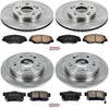 KOE6781 Autospecialty Front and Rear Replacement Brake Kit-Oe Brake Rotors & Ceramic Brake Pads