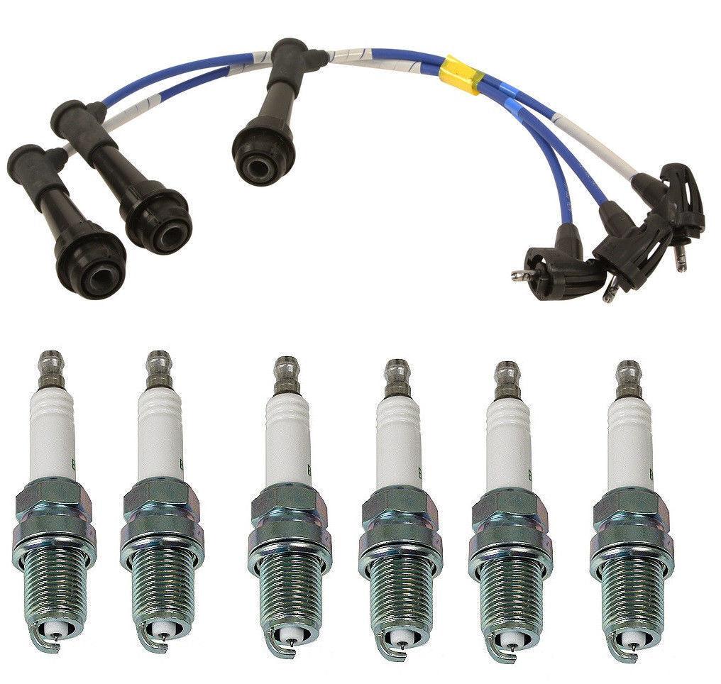 FOR Lexus GS300 IS300SC300 Spark Plug Wire Set NGK TE79 + 6Xbkr6Eix11 Iridium IX