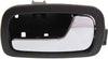 for Chevy Cobalt Interior Door Handle Front Passenger Side Black Bezel with Chrome Lever 2005-2010 | Trim:All Submodels | GM1353166 | 22722754