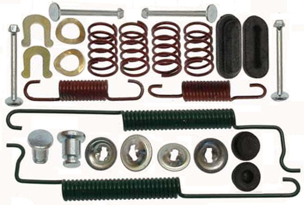 Professional 18K2483 Rear Drum Brake Spring Kit with Springs, Pins, Retainers, Washers, and Caps