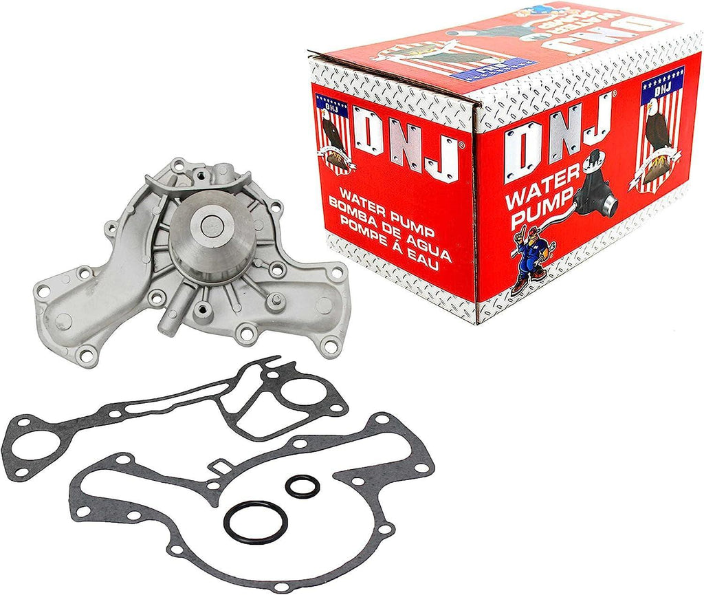 DNJ WP125 Water Pump for 1987-2000/ Chrysler, Dodge, Hyundai, Mitsubishi, Plymouth/ 3000GT, Acclaim, Caravan, Daytona, Diamante, Dynasty, Galant, Mighty Max, 3.0L, SOHC, V6, 2972Cc, 181Cid
