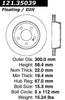 Centric Rear Disc Brake Rotor for Mercedes-Benz (121.35039)