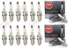 NGK "V-POWER" Spark Plugs (Set of 12) 1998-2002 for Mercedes-Benz ML320 3.2L V6