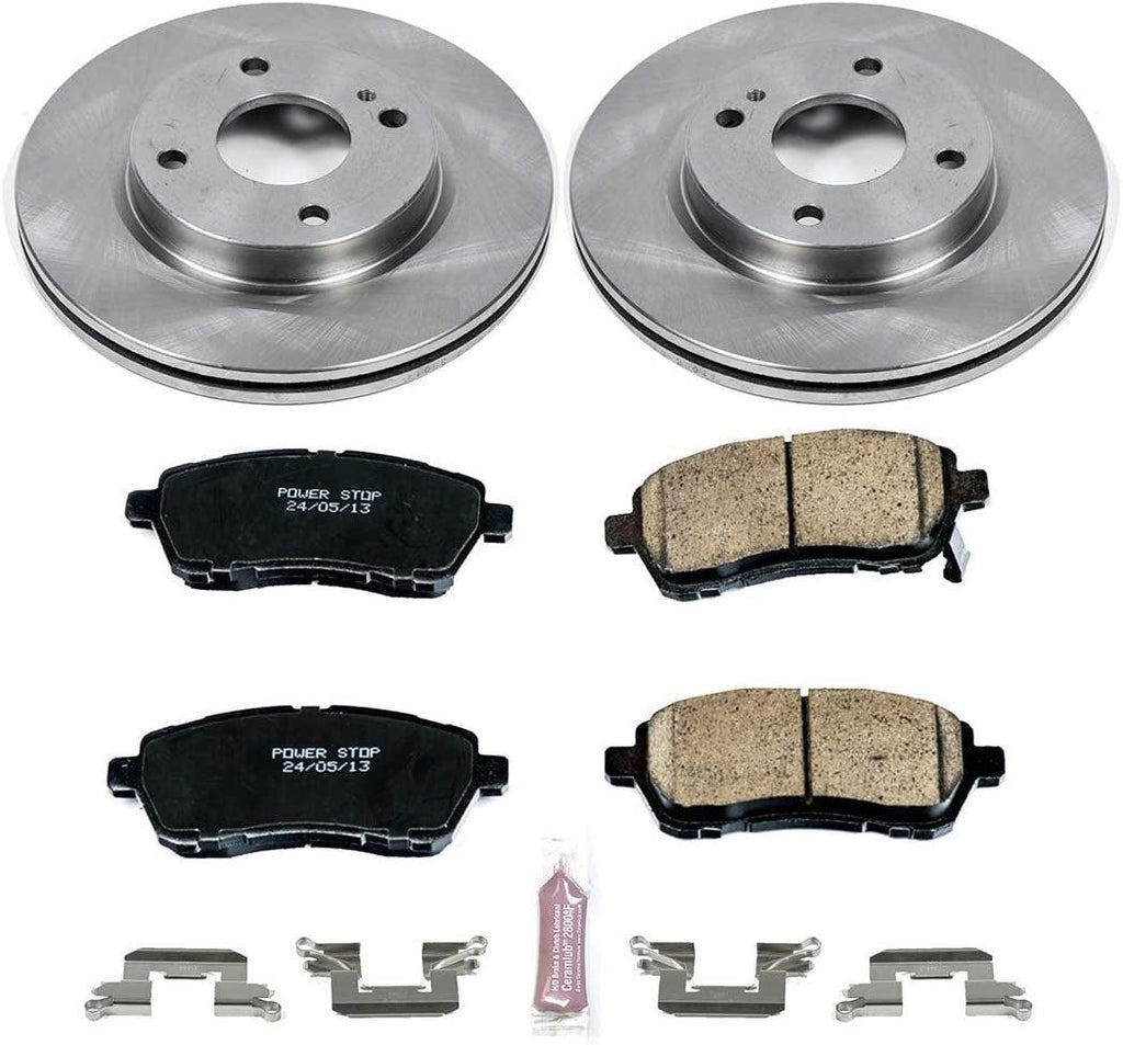 KOE5969 Autospecialty Front Replacement Brake Kit-Oe Brake Rotors & Ceramic Brake Pads