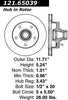 Centric Front Disc Brake Rotor for E-150 Econoline, F-150 (121.65039)