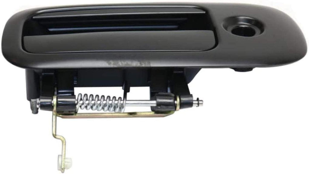 For GMC Savana 2500 Exterior Door Handle Rear, Passenger Side - Side Sliding Door Smooth Black (2010-2016) | with Key Hole| Trim:All Submodels