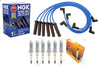 NGK BLUE Wires and PLATINUM Spark Plugs Kit for FORD MUSTANG 3.8L 2001-2004