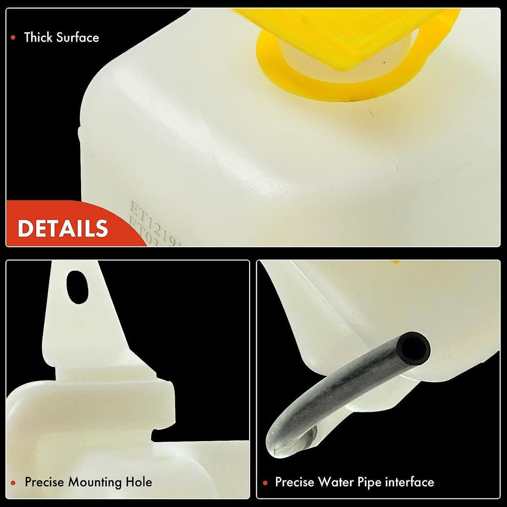 A-Premium Engine Coolant Overflow Recovery Reservoir Tank [With Cap] Compatible with Dodge Caliber 2007-2012 & Jeep Compass Patriot 2007-2017, 4Cyl 1.8L 2.0L 2.4L