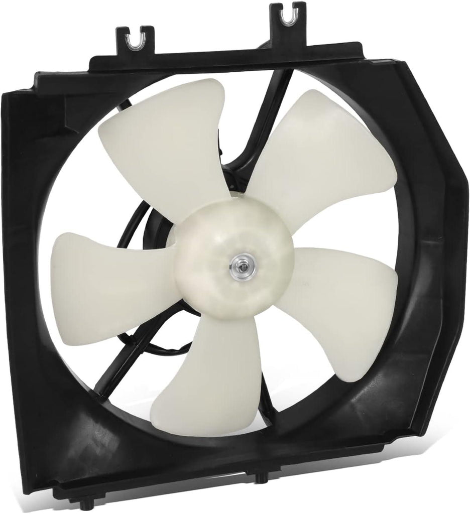 Factory Style Radiator Fan Assembly Compatible with 95-98 Mazda Protege 1.5L,OEM-RF-0779