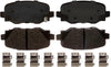 Silver 14D1809CH Ceramic Rear Disc Brake Pad Set