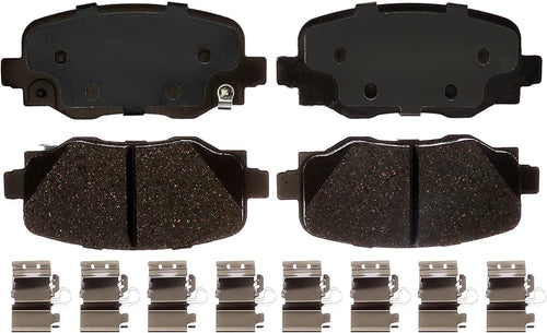 Silver 14D1809CH Ceramic Rear Disc Brake Pad Set