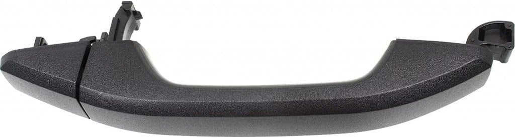 for Chevy Silverado 3500 2015 2016 2017 Door Handle Driver or Passenger Side | Rear | Outer | Black Textured Finish | Replacement for GM1520149 | 22923605, 23438322