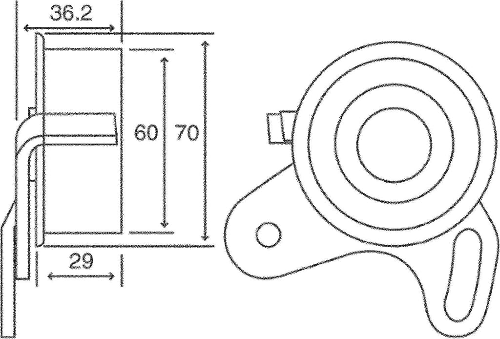 Gold T41037 Manual Timing Belt Tensioner