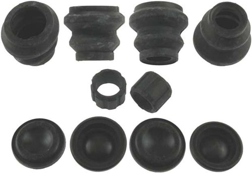 Professional 18H1224 Rear Disc Brake Caliper Rubber Bushing Kit with Seals, Bushings, and Caps