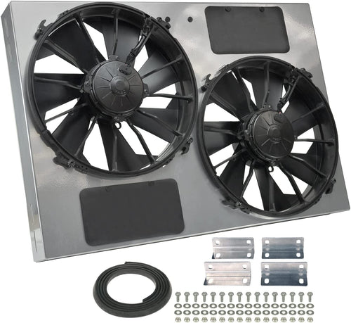 16927 Gray/Black High Output Dual Radiator Fan