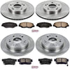 KOE6781 Autospecialty Front and Rear Replacement Brake Kit-Oe Brake Rotors & Ceramic Brake Pads