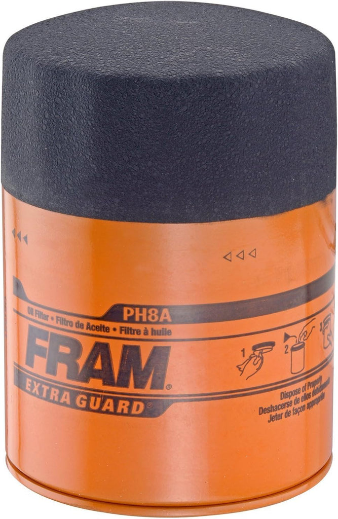 PH8A Extra Guard Passenger Car Spin-On Oil Filter (Pack of 2)