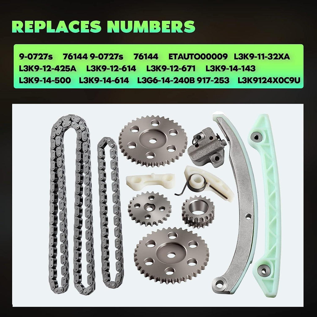 9-0727S Engine Timing Chain Kit Sets Replaces for Ford Focus Transit Connect 2.0L