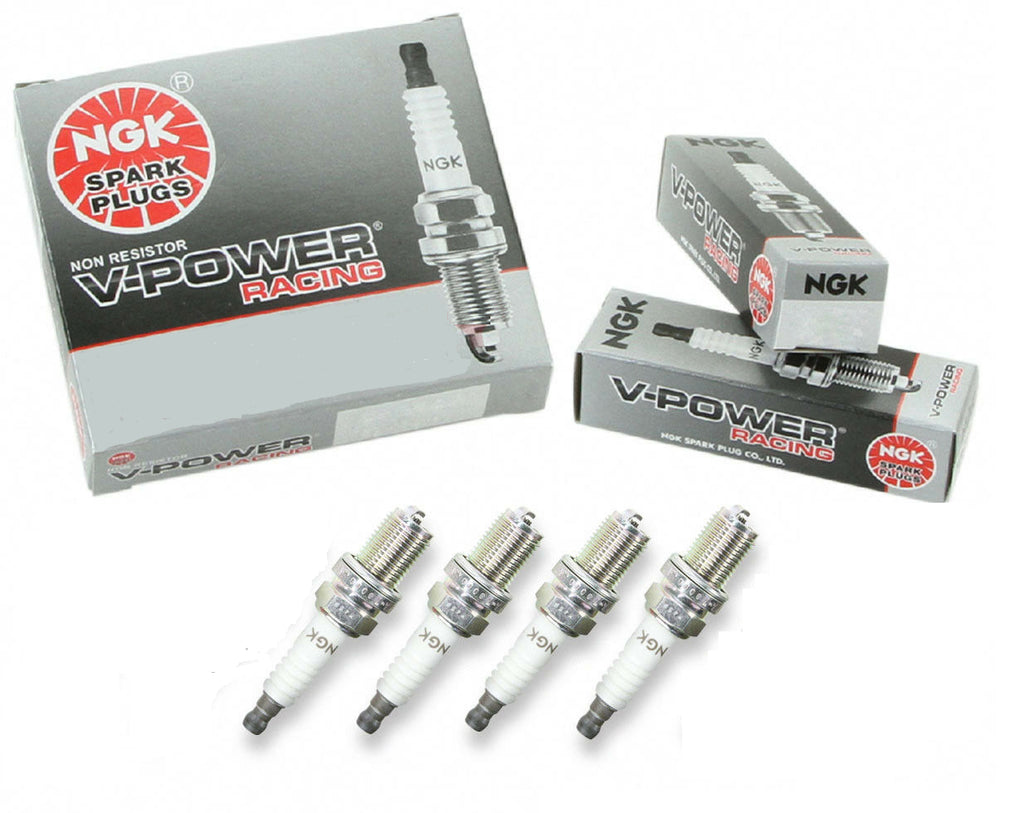 (SET of 4) NGK 4644 / BKR7E V-Power Premium Copper Spark Plugs