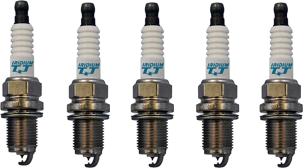 Denso Set 5 Iridium TT Spark Plugs Gap 0.040 for Audi Volvo 2.2 2.3 2.4 2.5 L5