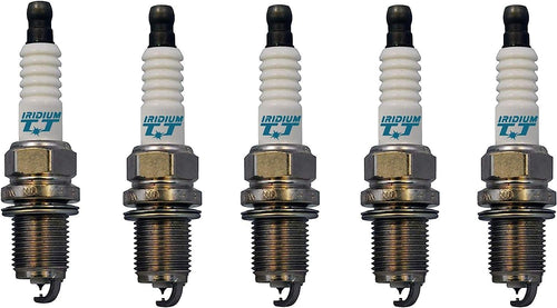 Denso Set 5 Iridium TT Spark Plugs Gap 0.040 for Audi Volvo 2.2 2.3 2.4 2.5 L5