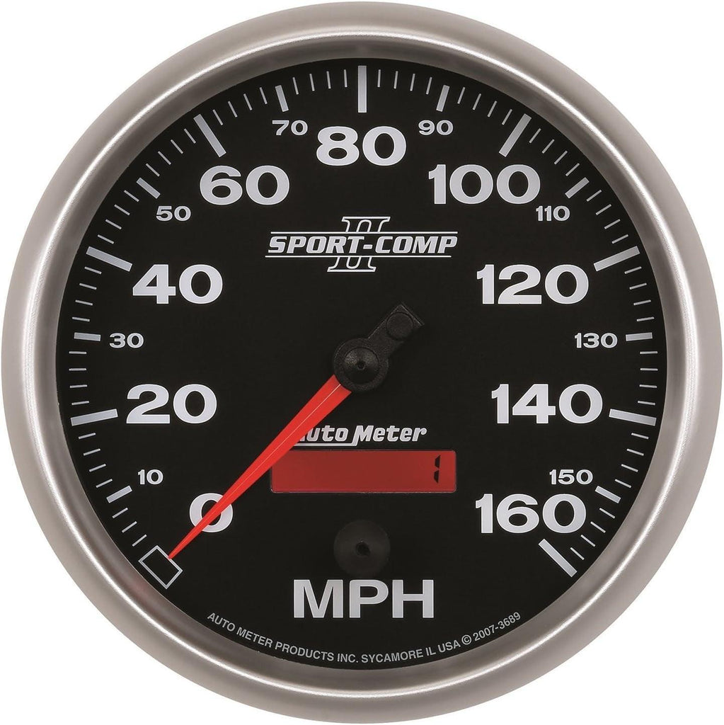 3689 Sport-Comp II 5" 160 Mph In-Dash Speedometer