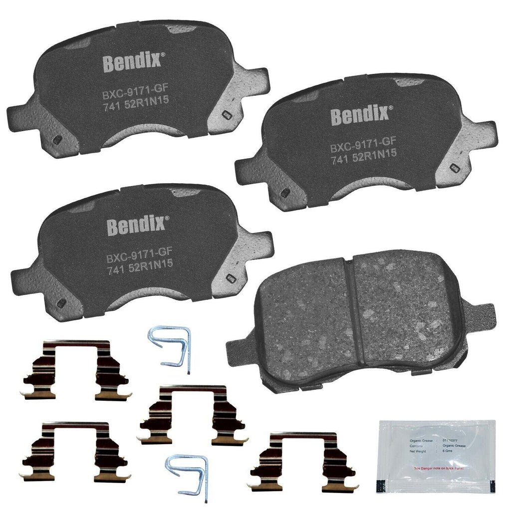 Bendix Friction Front Disc Brake Pad Set for Prizm, Corolla (CFC741)