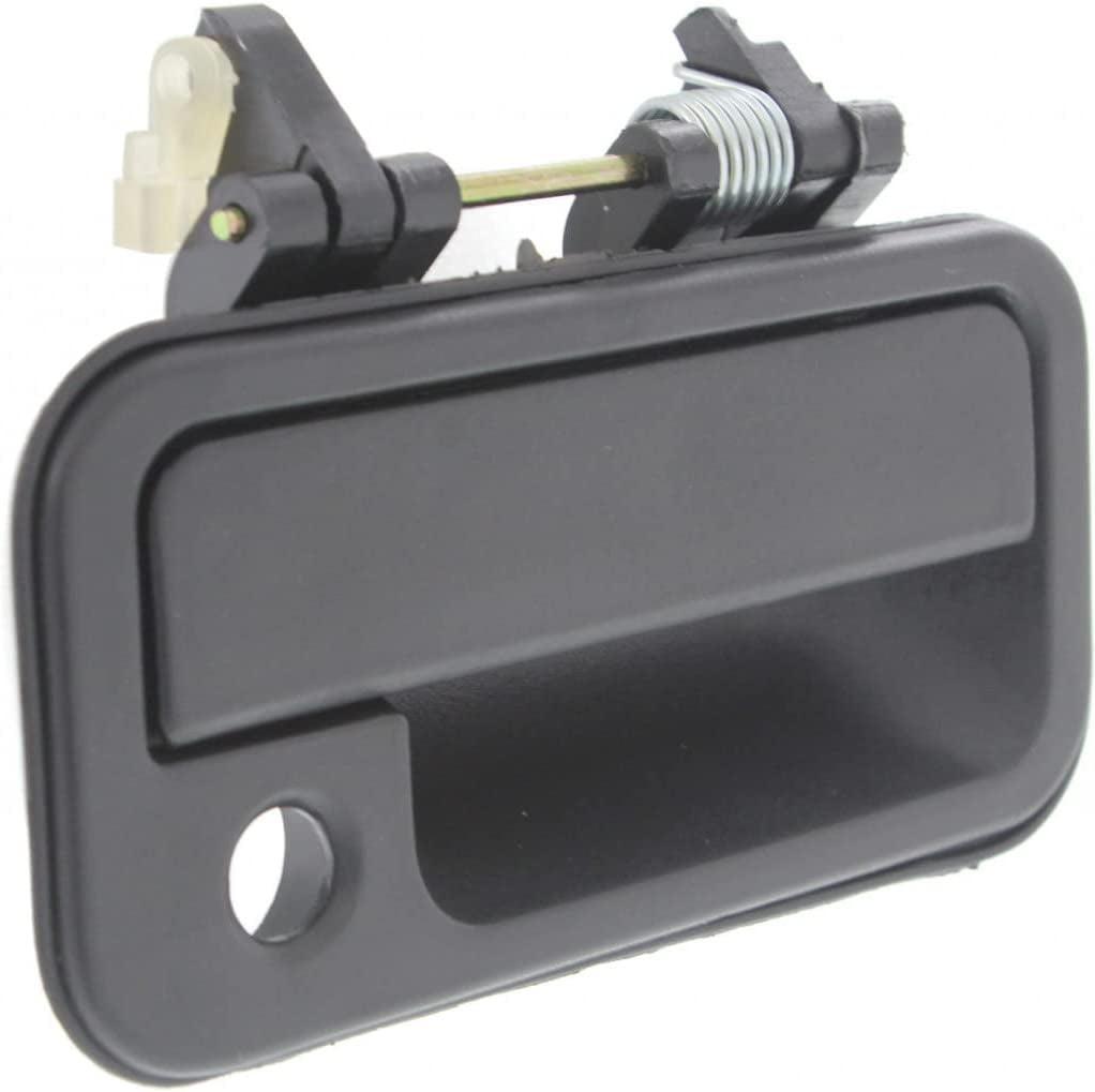 for Isuzu Pickup Exterior Door Handle 1988-1995 Front Passenger Side Textured Black | W/Key Hole| Trim:All Submodels