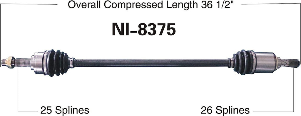 NI-8375 CV Axle