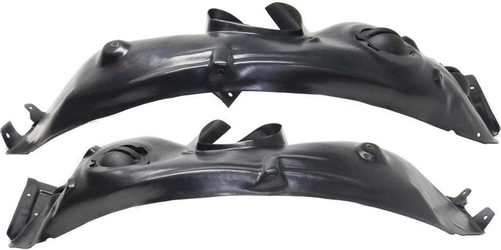 For Mini Cooper Fender Liner 2009-2015 Driver and Passenger Side Pair/Set | Front | Coupe/Convertible/Wagon | W/Jcw Package | W/Aero | MC1248103 + MC1249103 | 51717266545 + 51717266546