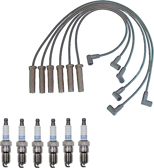 Denso Wire Set 7Mm & 6 Platinum TT Spark Plugs 0.040 Kit for 3.1 3.4 V6