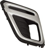Front Fog Lamp Molding Compatible with 2019-2020 Subaru Forester Driver Side Black with Chrome Trim Premier/Touring Models