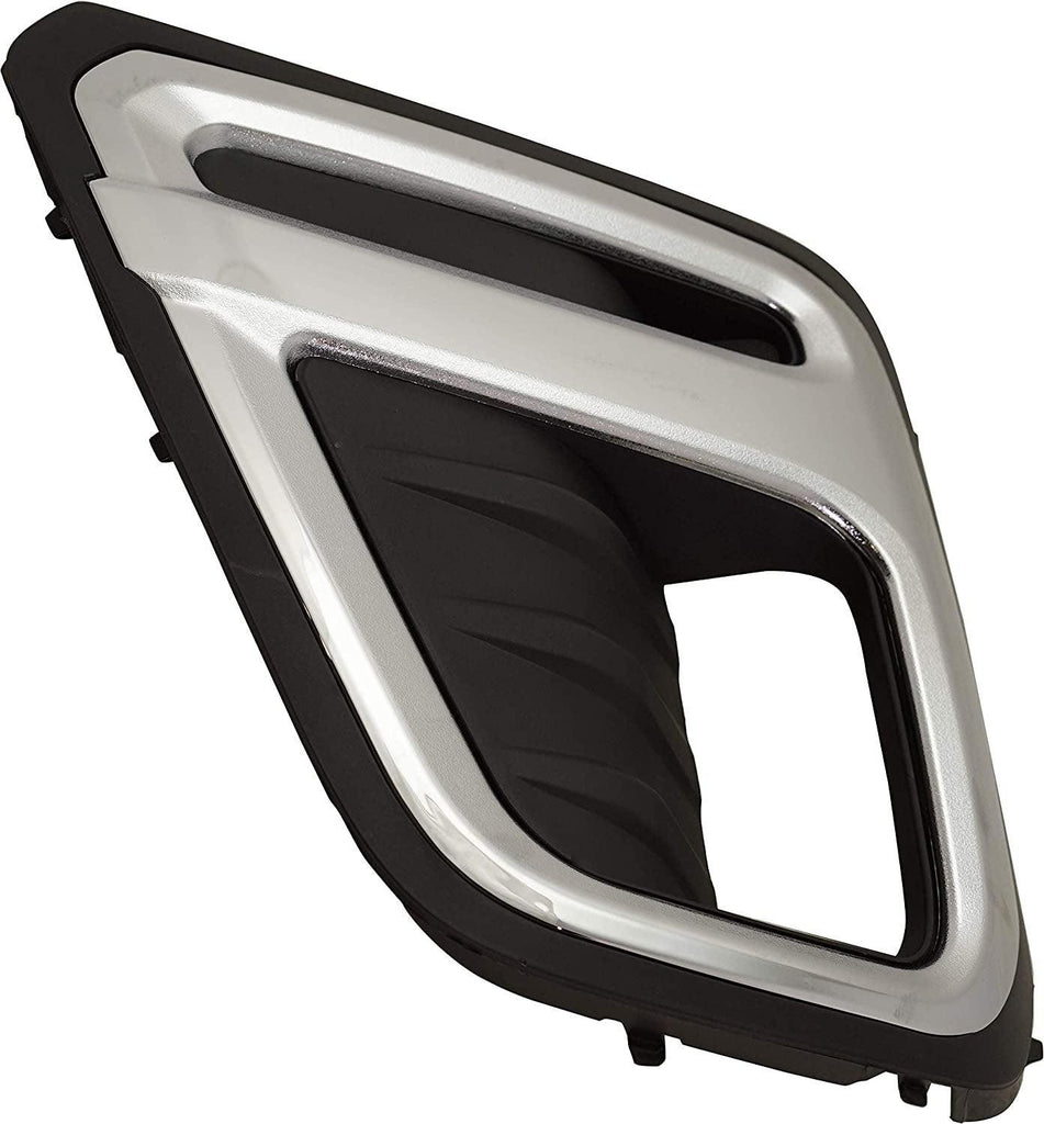 Front Fog Lamp Molding Compatible with 2019-2020 Subaru Forester Driver Side Black with Chrome Trim Premier/Touring Models