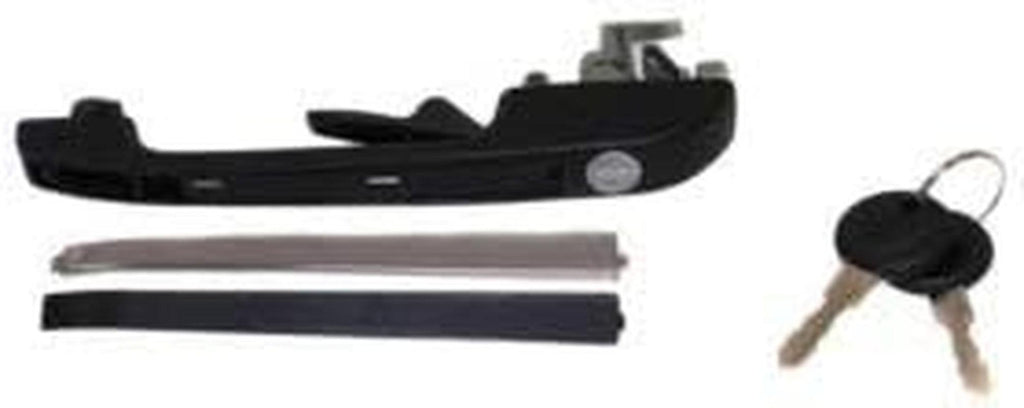 Front Exterior Door Handle Set of 2 Compatible with 1979-1984 Volkswagen Rabbit, Fits 1980-1983 Volkswagen Rabbit Pickup Textured Black Driver Side