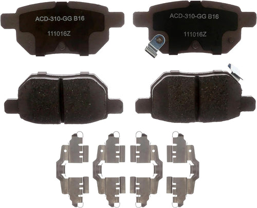 Acdelco Silver 14D1354CHF1 Ceramic Rear Disc Brake Pad Set