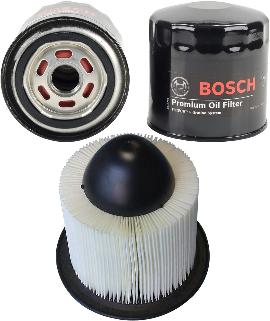 Bosch 3410 & 5283WS Premium Oil Filter and Air Filter Bundle