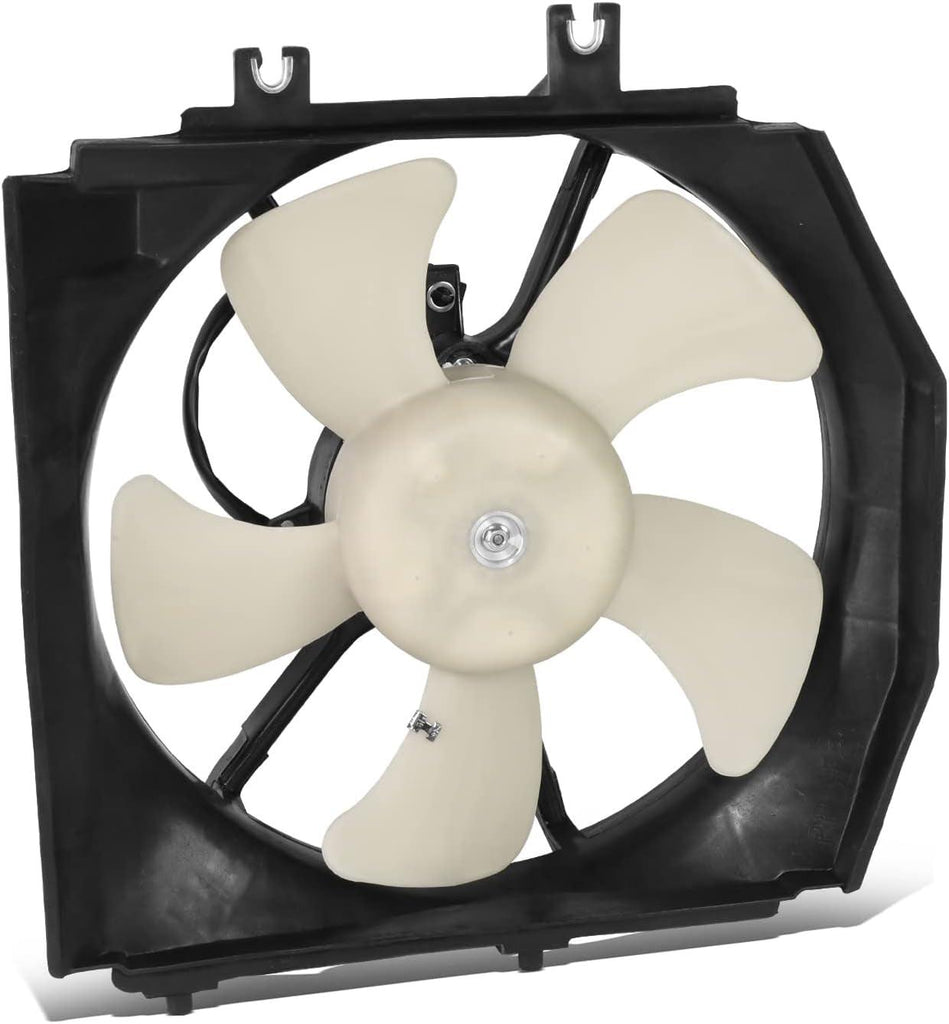 Factory Style Radiator Fan Assembly Compatible with 95-98 Mazda Protege 1.8L AT,OEM-RF-0780