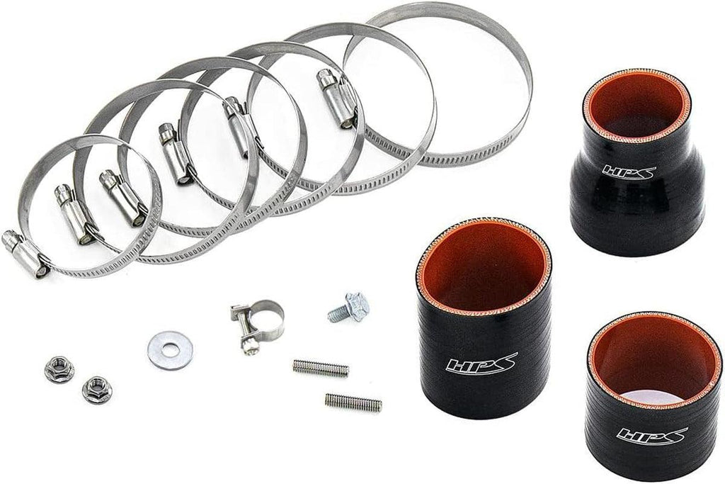 HPS Performance Black Upper Charge Pipe Cold Side Compatible for 2018-2022 Honda Accord 1.5L Turbo, 17-134WB