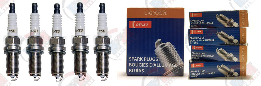 DENSO "U-GROOVE" Spark Plugs (Set of 5) for 2010-2014 Volkswagen Golf 2.5L L5