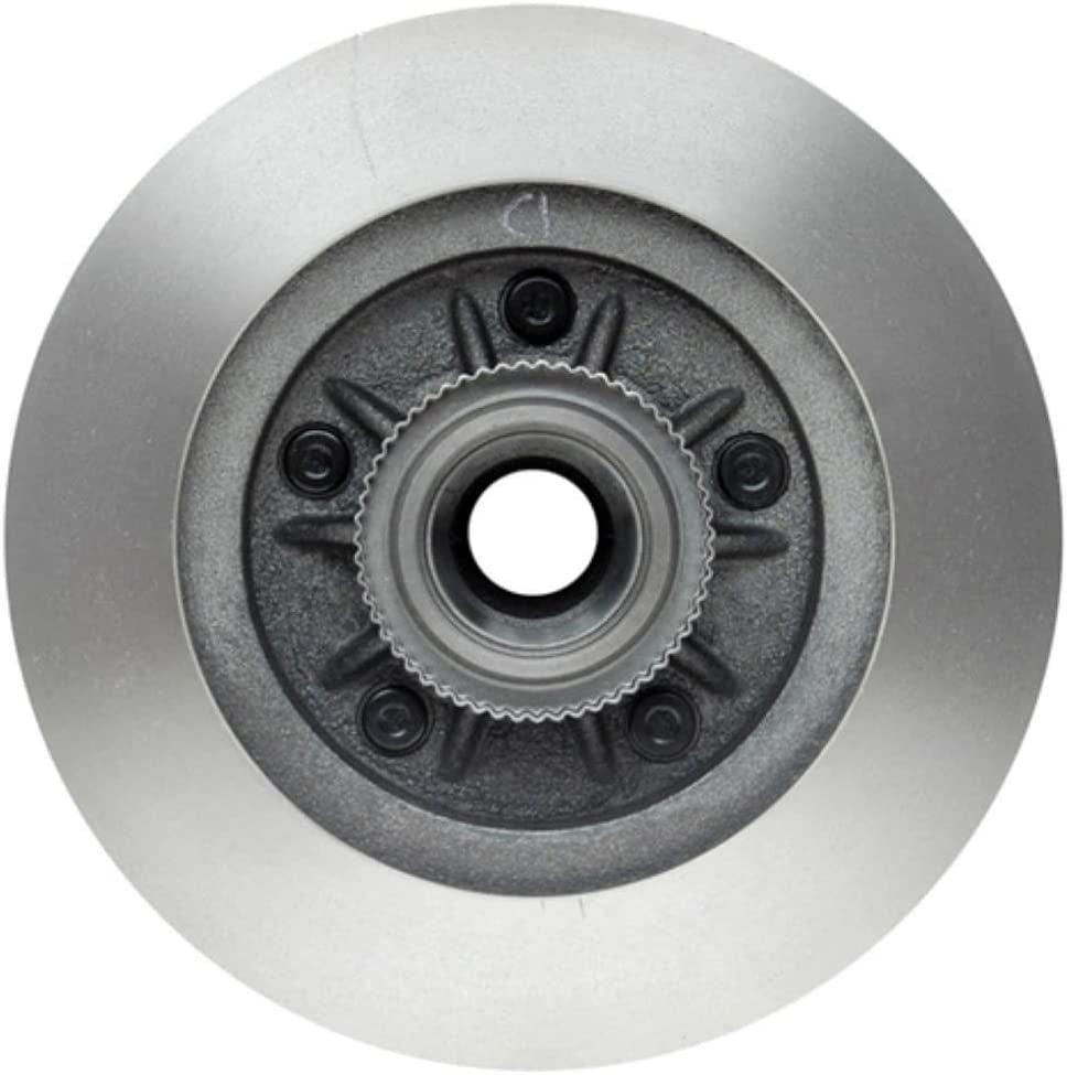 66997R Professional Grade Disc Brake Rotor and Hub Assembly, Silver,12.13