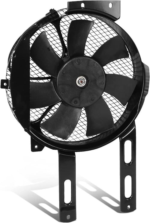 Factory Style A/C Condenser Fan Assembly Compatible with 89-94 Suzuki Swift 1.3L,OEM-RF-0949