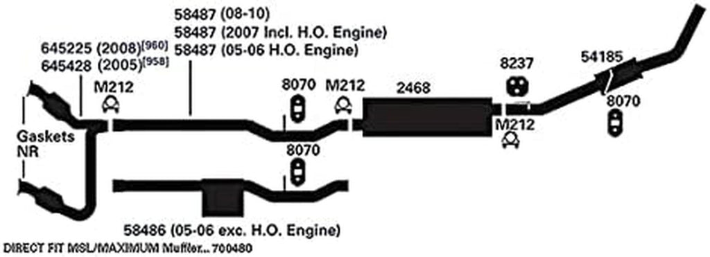 54185 Exhaust Tail Pipe