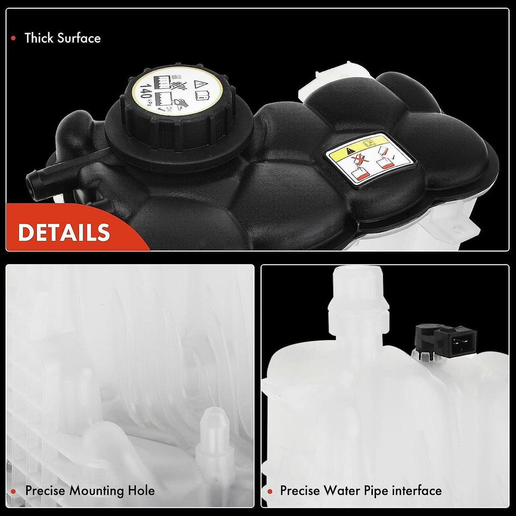 A-Premium Engine Coolant Overflow Recovery Reservoir Tank [W/Cap & Sensor] Compatible with Jaguar F-Pace 2017, XE 2017-2018, XF 2016-2017, Replace # LR091767